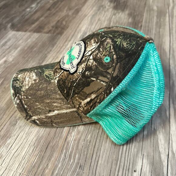 Simply Southern Keep It Preppy Camo‎ Teal Trucker Hat Adjustable - Picture 4 of 7